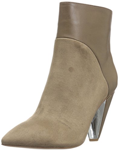 BCBG Generation Women's Lara Drm Micrsd/Smth Vcht Fashion Boot, Taupe/Taupe, 8 B(M) US