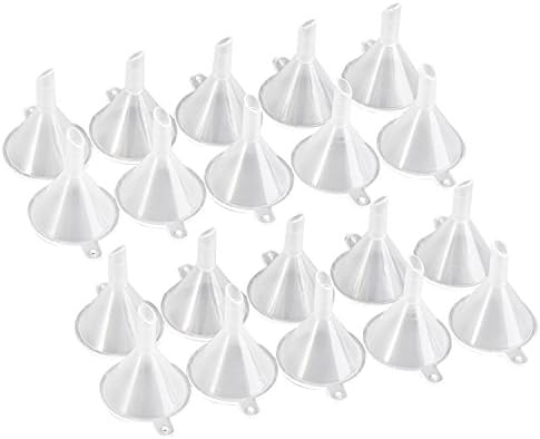 Mini Plastic Funnel Plastic Perfume Diffuser Bottle Mini Liquid Oil Funnels Lab (20pcs)