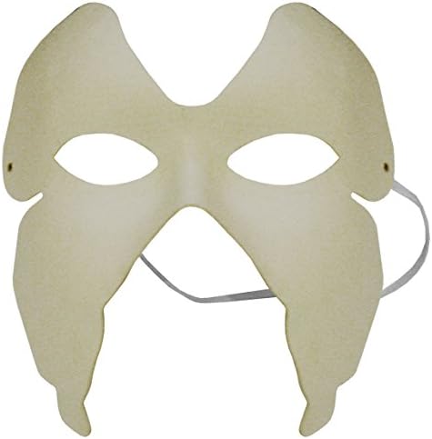 OMYGOD PLAIN WHITE BUTTERFLY PAPER MACHE MASK TO DECORATE YOURSELF