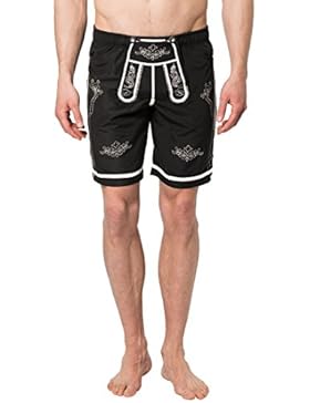 Lower East Herren Badeshorts in Trachten-Lederhosen-Stil