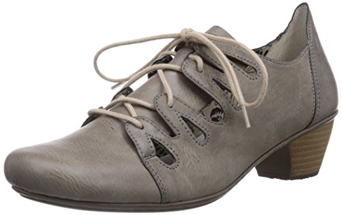 Rieker Womens 41707 Derby Gray Grau (iron / 45) Size: 7
