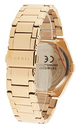 Esprit TP10896 Women's Quartz Watch with Silver Dial Analogue Display and Rose Gold Stainless Steel Bracelet ES108962003