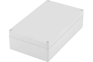 Entatial Caja de Conexiones ABS Resistente al Agua IP65 con Accesorios 200 * 120 * 56 mm Caja de Proyectos Eléctricos Universal Blanco