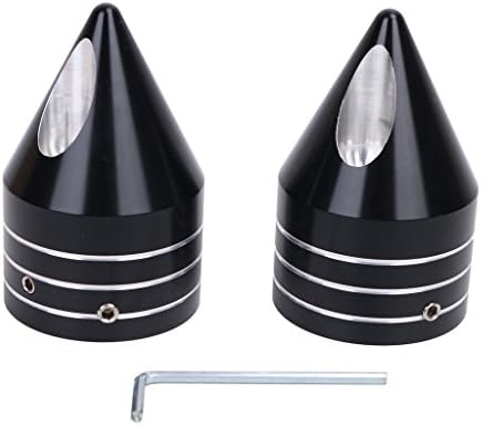 Black Deep Cut Front Axle Cap Nut Cover For Harley Touring Road King FXD FXST XL