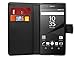 Price comparison product image Sony Xperia L1 New Ultra Thin Protective [ NWNK13® ] Case Cover PU Leather Wallet Case Flip with Card Slots (Wallet Black)