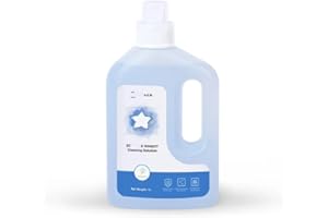 MVVZYWLY Solution Nettoyante Multi-Surfaces 1l - Solution Nettoyante Parfumée Bluebell - Compatible avec Ecovacs Winbot - Nettoyeur De Vitres(Blue 1pc)