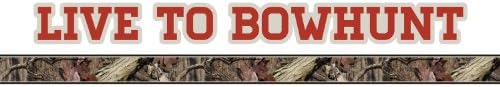 MOSSY OAK GRAPHICS 10012-BH-BI Break-Up Infinity 'Live to Bowhunt' Logo with Camouflage Pin Stripe