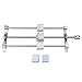 Price comparison product image BQLZR Horizontal 350mm T8 Dual Lead Screw Rod Linear Rail Support Guide Shaft Bearing Pillow Block & SCS8UU Linear Bearing D20L25 Elastic Couplings Set