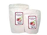 Sin gluten Polvo de fresas liofilizadas 100% natural, sin gluten, sin azúcares añadidos, sin conservantes, merienda de fruta saludable (100g)