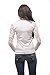 Hollywood Star Fashion Women's V-Neck Long Sleeve Top With Lace On Sleeves Small White