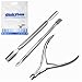 chinkyboo Caltrad 3 Stainless Steel Nail Cuticle Spoon Pusher Remover Cutter Nipper Clipper