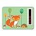 Baby Fox and Hedgehog Nursery Room Safety Temperature Thermometer With New Moving Line Technology