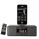 ✔ Alarma doble y Snooze: puede configurar dos alarmas diarias diferentes para despertarlo. La música de la alarma puede ser una fuente selectiva desde el tono de llamada del teléfono móvil o la radio FM. Función de posponer, 9 minutos una vez.