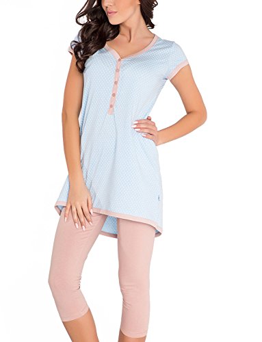 Dobranocka PM.5037 Soft Comfy Maternity/Nursing Pyjama - Made In EU
