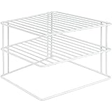 Metaltex 364202095 Silos Eck-Schrankeinsatz, 2-Etagen, 25 x 25 x 19 cm, wei&szlig;