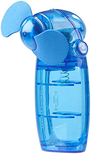 PEARL Batterie-betriebener Mini-Hand- und Taschen-Ventilator, blau - 2