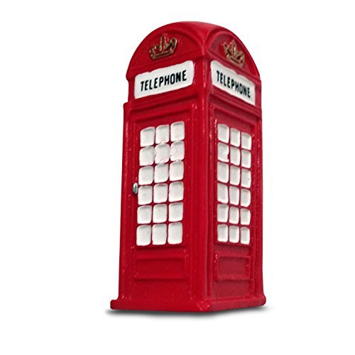 #1 Best-Selling - 3D UK British Phone Booth - Phone Telephone Box - London Souvenir - GB - London - Ceramic Heavy Duty Fridge Magnet - 100% Satisfaction GUARANTEED S01 by My London Souvenirs