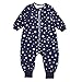 Produktbild TupTam Baby Unisex Schlafsack mit Beinen und Ärmel Winter, Farbe: Sterne Weiß/Dunkelblau, Größe: 80-86