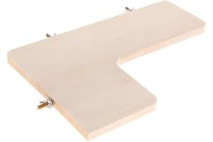 FENTEER Holz Plattform Käfig Sitzbrett für Papageien, Nymphensittiche, Wellensittiche, Kleintiere, Ratten, Mäuse, Chinchillas, Hamster