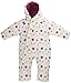 Trespass Babies Padded Snowsuit Warm Winter White Pink for Girls Snow Suit (12 - 18 Months)