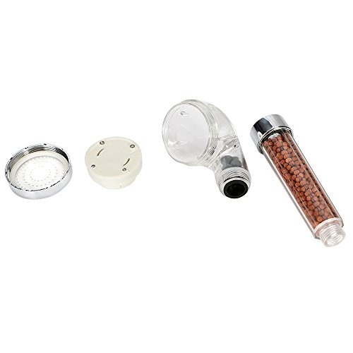 LESOLEIL Handbrause Duschkopf mit Brauseschlauch und Halterung Regenbrause Wassereinsparung Ionic Shower Filter Chlor Filtration Showerhead 3 Farben LED - 9