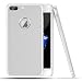 Produktbild iPhone 7 plus Hülle, Roybens Metall Silikon 2 in 1 Extra Dünn Stoßfest Schalen Taschen + Panzerglas Schutzfolie Folie für 2016 Apfel [Apple] iPhone7, Silber [Silver]