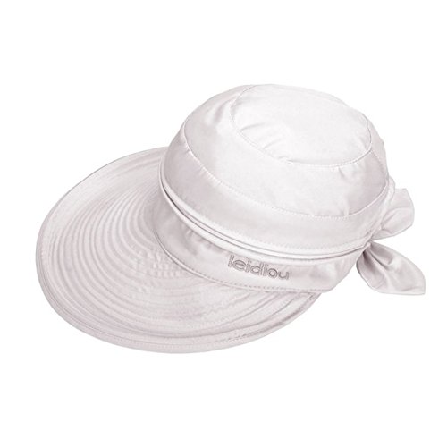 La Haute Sombrero ancho de ala grande, visera, sombrero, gorra, verano, playa, sombrero, niña mujer, blanco
