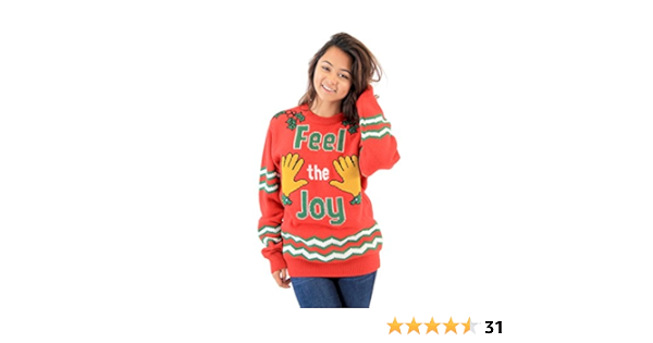 feel the joy ugly christmas sweater