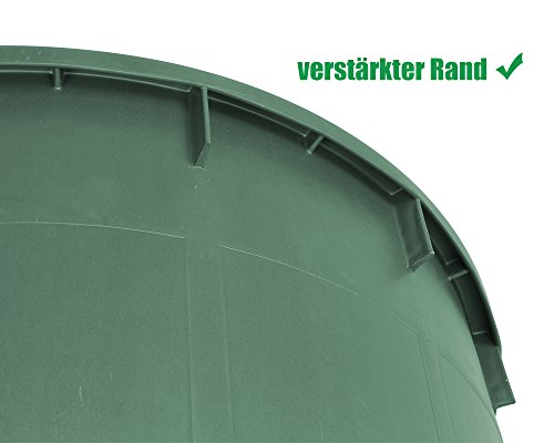 Ondis24 Regentonne mit Deckel 500 Liter Regenwassertank Aqua Wasserfass mit Auslaufhahn - 4