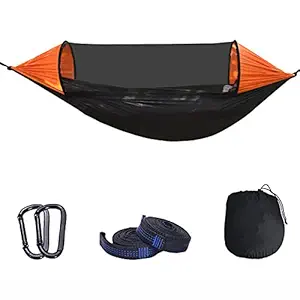 Full-Automatic Quickly Open Stay Bar Hammock Detachable Outdoor Insect Pre Prevent Rollover Nylon Hammock