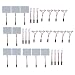 Produktbild 10pcs 48-SMD weiße LED Panel Licht-Auto High Power Innen Wedge Lampen White Dome Birnen mit T10 Festoon BA9S Adapter 12V ~
