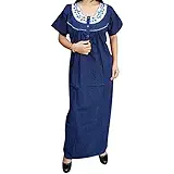 Indiatrendzs Women's Nighty Cotton Printed Summer Nightwear Chest 46
