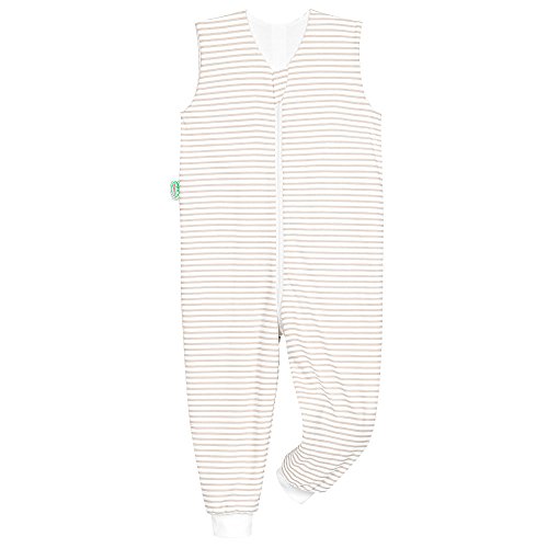 Preisvergleich Produktbild Odenwälder Jersey-Schlafoverall Hopsi stripes soft cooki, Größe:98 / 104