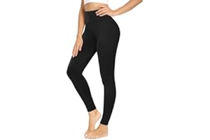 Campsnail Legginsy damskie, z wysokim stanem, nieprzejrzyste, miękkie, elastyczne, sportowe, długie, wyszczuplające, push up, do jogi, sportu, na siłownię, 4 sztuki w opakowaniu, czarny, 42-48