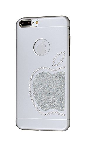 iShield plus Luxury Cases with Crystals from Swarovski for iphone plus-  Case Type: iShield plus Case King Apple (Silver)
