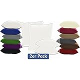 Doppelpack Serie Jersey Kissenbez&uuml;ge mit Rei&szlig;verschluss aus 100% Baumwolle in 12 modernen Farben und 4 Gr&ouml;&szlig;en(40 x 145 cm (Stillkissenbezug), Wei&szlig;)