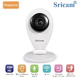 Sricam SP009 A Mini Camcorder Kameras mit Microfone, Baby Monitor, Nachtsicht, 720P HD, H.264, P2P, alle Funktionen von App, ohne filiwifi, ONVIF, MicroSD-Unterstützung bis zu 128 GB