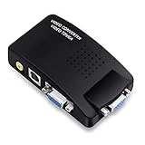 video vga splitter Wechseln zwischen den 3 Eingänge (S-Video, Composite Video und VGA) zu VGA-Ausgang