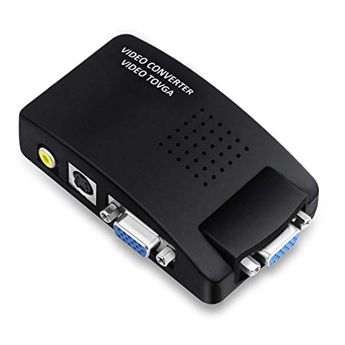 mondpalast@ CCTV DVD DVR TV RCA AV S-Video Composite Video entrada a VGA Monitor PC adaptador convertidor