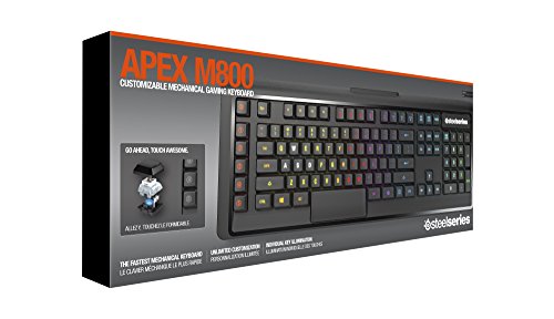 SteelSeries Apex M800 Gaming-Tastatur (Mechanisch, 6 Makro-Tasten, Deutsches Tastaturlayout) - 8
