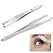 Accessotech Professional Hair Eyebrow Tweezers Removal Grooming Slanted Tip Remover Metal