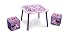 Disney Minnie Mouse Table and Ottoman Set with Storage