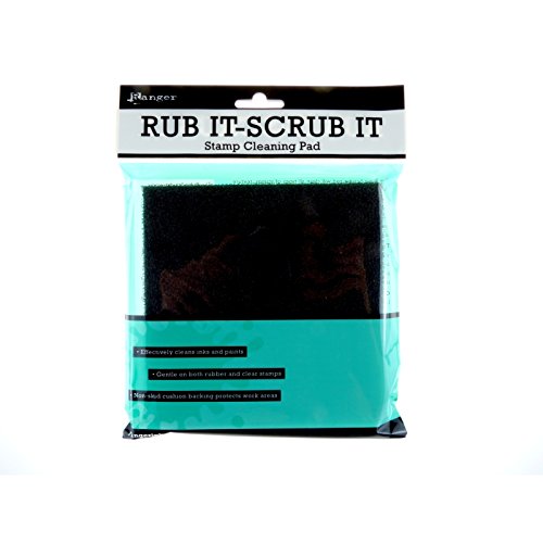 6" Square Inkssentials Rub-It Scrub-It Rubber Stamp Cleaning Pad RUB09863