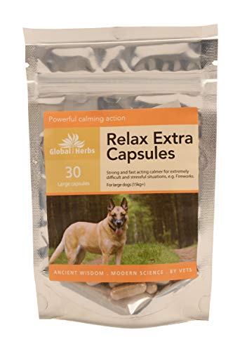Global Herbs Relax Extra Capsules Large Dogs 30 Pack