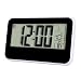 Produktbild LED Digital Wecker mit extra großem Display, Snooze, Datumsanzeige, Temperatur und Sensor Licht (Schwarz) Funkwecker Hintergrundbeleuchtung zum automatischen Ein- / Ausschalten LuckyGirls