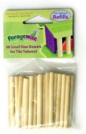Natures Instinct Foragewise Tiki Takeout - Refill Dowels Small Quantity 30