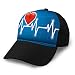 Produktbild Baseball Caps Cowboy Hats Sun Hats Cardiogram Healthy Heart Heartbeat Captured Cardiograph Frequency Wave Simple