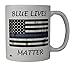 Produktbild Coffee Mug Blue Lives Matter Flag Thin Blue Line Novelty Cup Great Gift Idea for Police Officer Law Enforcement PD (Blue Lives)