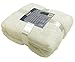 Produktbild A-Express Creme 200cm x 240cm Warme Weich groß Teddy Fleecedecke Sofadecke Tagesdecke Kuscheldecke Bed Decke