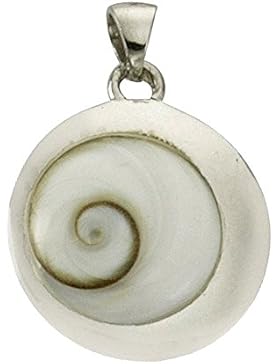 KISMA Schmuck Anhänger für Ketten Shivas Eye aus 925er Sterling Silber, 925 Sterling Silber rhodiniert KIH0113...